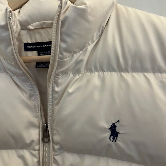Ralph Lauren sport white puffy vest - Picture 2 of 6